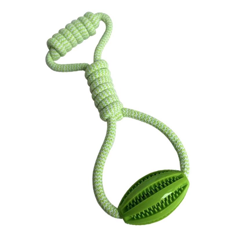 Pet Treat Dispenser Interactive Dog Chewing Toy Wear Resistant Cotton Rope Chewing Toy For Dog Puppy Teeth Health
