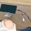 Converter 2-in-1 USB C To Audio Cable Type C 2-in-1 Multifunctional Adapter  Computer/Phone/Tablet