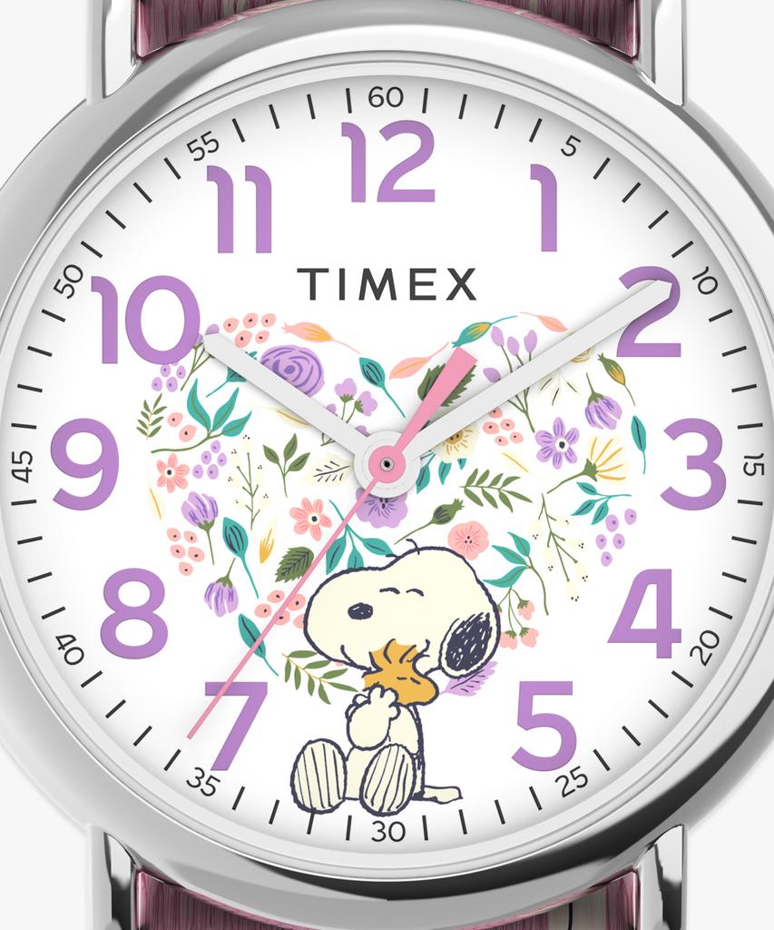 Taimaegseu X Peanuts Weekender Snoopy In Bloom Cute Watch 38Mm