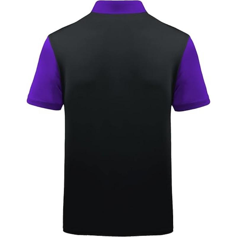 Collar Casual Men's Golf Short Sleeve Sports Moisture Wicking Performance Printed Golf Polo Shirt Men's