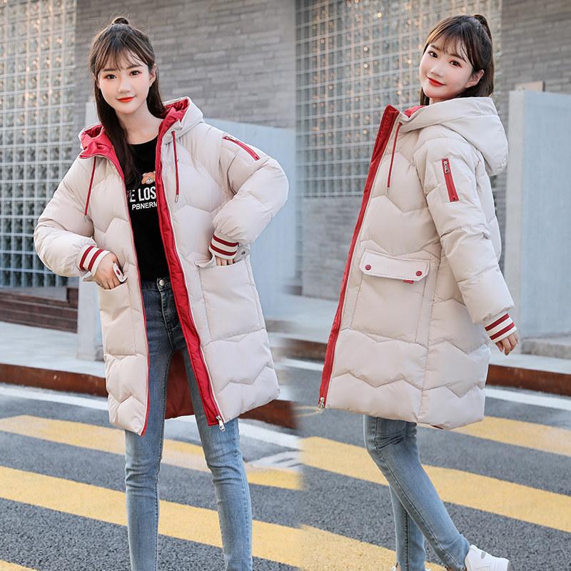 Padded clothes women's medium and long winter clothes new loose bread clothes down padded clothes jacket jacket