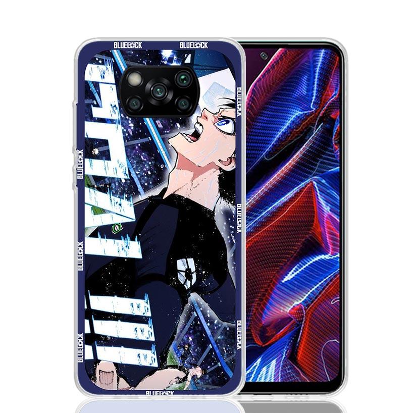 Football Anime Blue Lock Phone Case For Xiaomi Poco X7 X6 X5 Pro F7 Ultra Redmi 15C 15 13 13C 12 12C 10 10A 10C 9 9A 9C 9T Cover