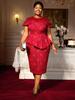 Women Luxury Guest Wedding Party Dresses Elegant V Neck Short Ruffles Sleeves Irregular Slit Bodycon Slim Classy Fashion Gowns