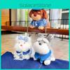 Adorable Plush Keychain Accessories Featuring Highland Terrier Dachshund Dogs For Gifts