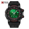 OFNS 6323 Men Electronic Watch Trendy Fashion Sport Waterproof Date Pointer Digital Analog Dual Display Wrist Watch for Student