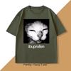 Ibuprofen Cat Meme T-shirt Men Causal Funny Cat Graphic T Shirts Fashion O Neck Mens Clothes Unisex Streetwear T-shirts