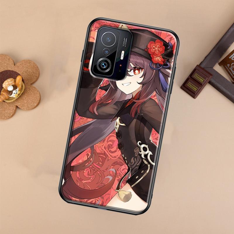 Hu Tao Genshin Impact Cartoon Case For Xiaomi POCO X7 X6 Pro X3 X5 M6 F3 F5 F6 Pro 11T 12T 13T 14T Pro 13 14 Ultra Cover