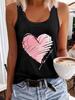 Top colete T-shirt de malha com estampa de apanhador de sonhos, solto e personalizado, para mulheres, de verão, confortável, sem mangas