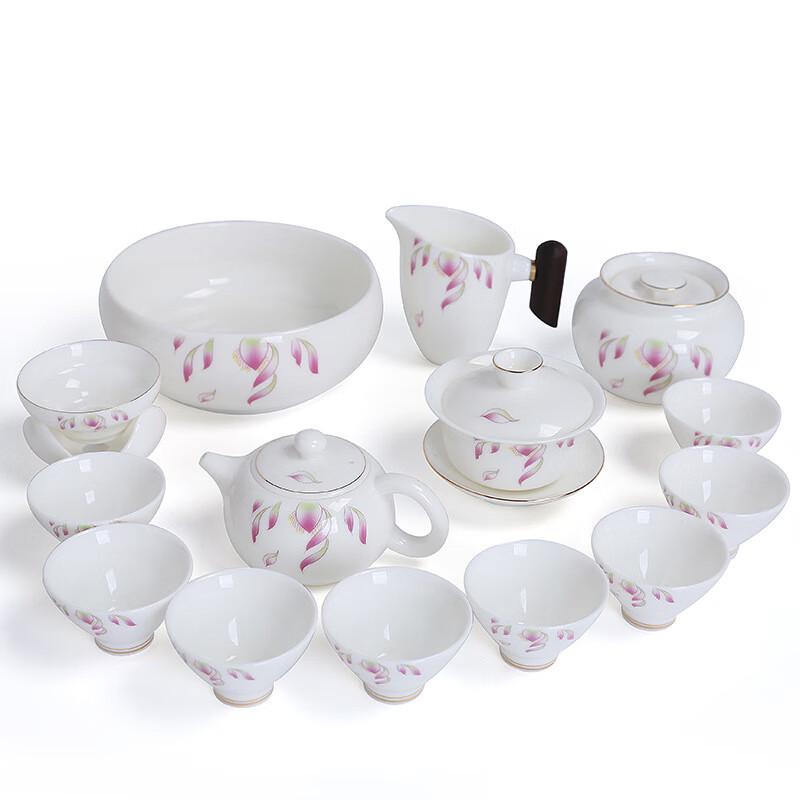 Harmony White Jade Porcelain Kung Fu Tea Set