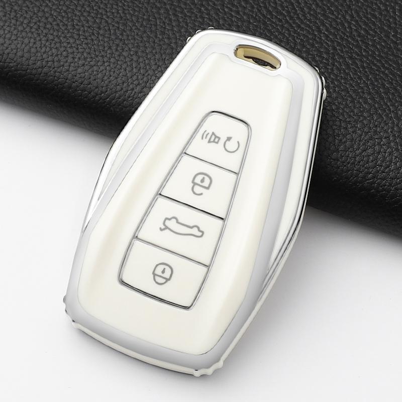 Fashion Tpu Car Key Case Cover Shell Fob For Geely Atlas Boyue Nl3 Coolray X6 X7 Ex7 Emgrand Kulrey Gt Gc9 Keychain Accessories