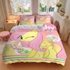 Fluttershy Yellow Pony Character Printed 3pcs Bedding Set Soft Microfiber 1 Duvet Cover And 2 Pillowcases Home Bedroom Decor Xmas Gift Q1719