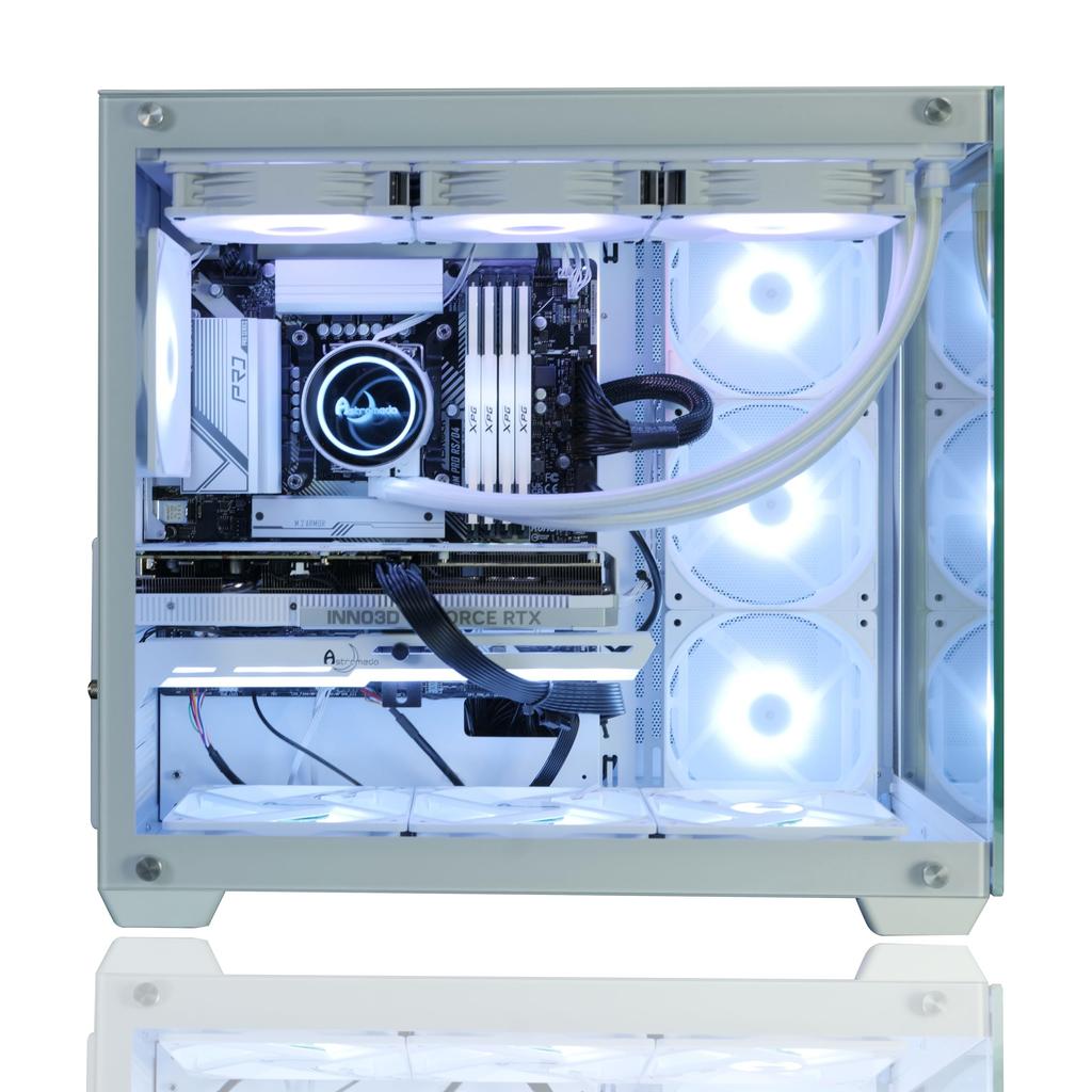 ASTROMEDA GAMER WH Gaming-PC Weiß Ryzen7 Arbeitsspeicher 16GB Desktop-PC 5700X/GeForce-RTX4060 (Schwarz)/RGB (2 Speicher)/SSD1TB (M.2 NVMe)/Windows11