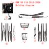 Car-Styling Carbon Fiber Car Interior Center Console Color Change Molding Sticker Decals For BMW X6 F16 2015-2018