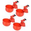 10PCS Automatic Chicken Waterer Cups with Electric Drill Bit Poultry Water Feeder Kit for Duck Goose Turkey 10PCS Cups