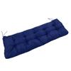 Bankkissen Regendicht Sonnenschutz PP Baumwolle Polyester Schwamm 2-Sitzer Bankauflage für Innen Außen Marineblau