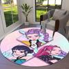 Kpopdemonhunters Runder Teppich, Teppich für Wohnzimmer, Schlafzimmer, Sofa, Spielzimmer Dekor, Rutschfeste Fußmatte