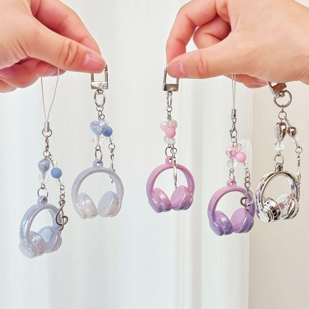 Anti-loss Earphone Leash Keychain Music Style Mobile Phone Lanyard Bag Hanging