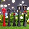 Retro Scene Decoration Mini Path Lamp With Simulation Light For Holiday Indoor Use