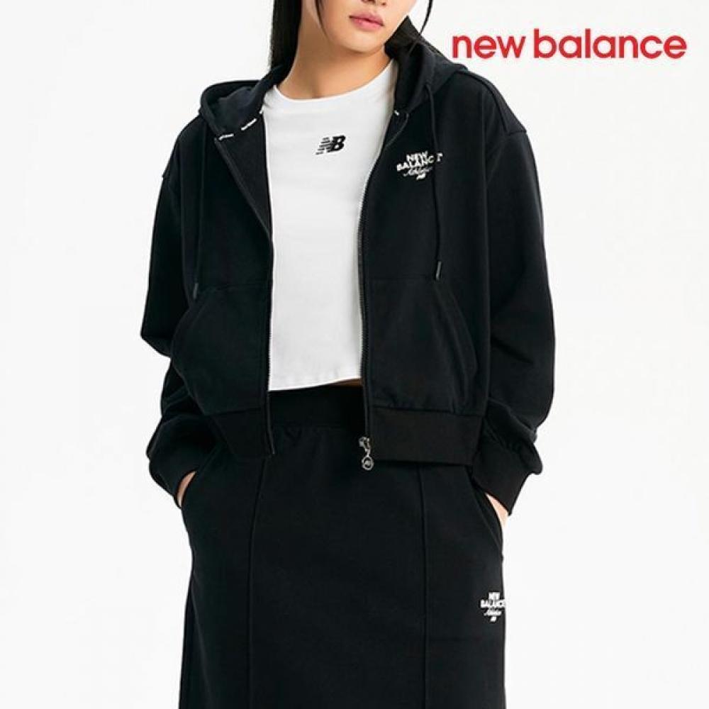 

New Balance Толстовка с капюшоном Half Club Zip Up D24 Nbmde1W232 19 W New Essential Hoo M