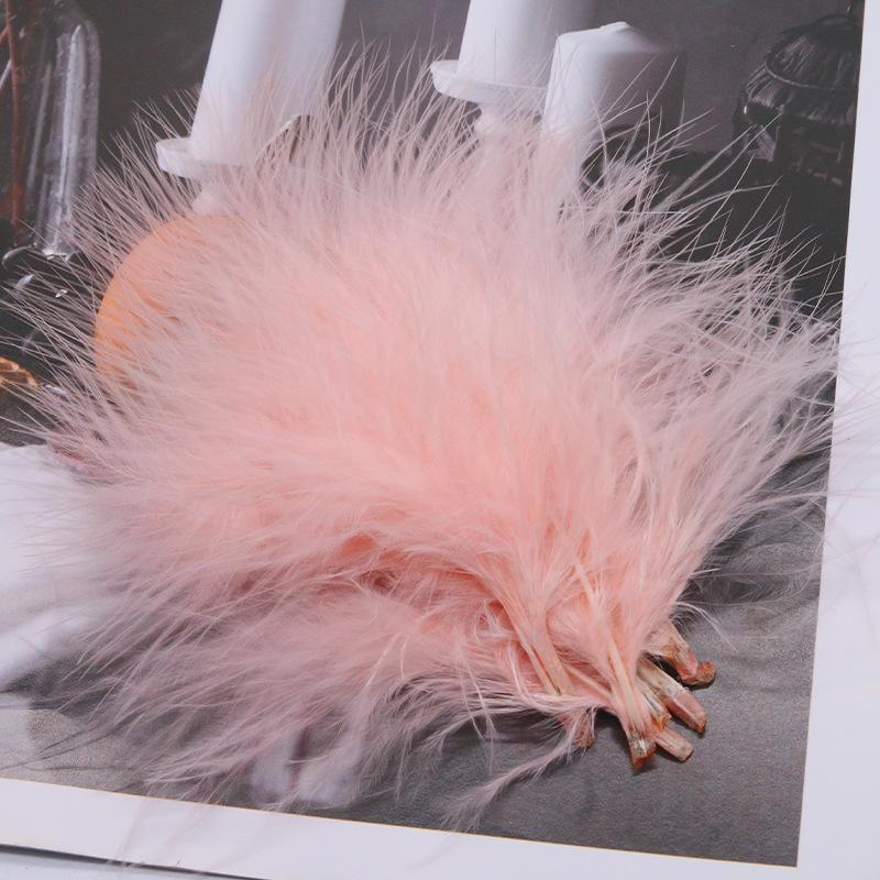 Blood vessel velvet feather turkey feather jewelry cat toy cat stick handicraft dream catcher decorative material