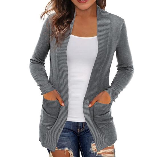 Cardigan Sweater Warm Open Front Casual INS Knitted Autumn Winter Women Cardigan for Dating