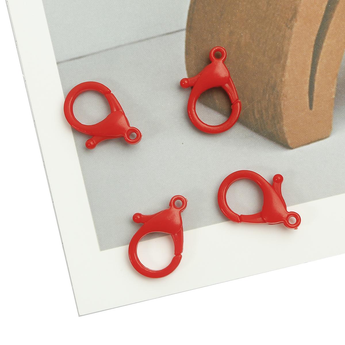 

10 шт. пластиковый брелок для ключей красочные крючки клипсы карабин ручной работы аксессуары для изготовления ювелирных изделий 17×25mm