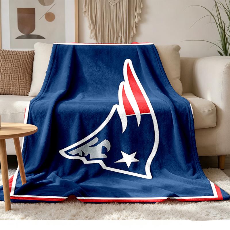 New England Patriots Weich und bequem Flanell Geeignet für Sofas Wohnzimmer Outdoor-Camping Reisen und auch ein tolles Jubiläumsgeschenk