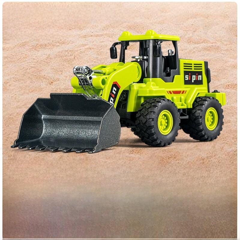 Inertia Bulldozer And Excavator Toy With Alloy Shovel For Kids Construction Play