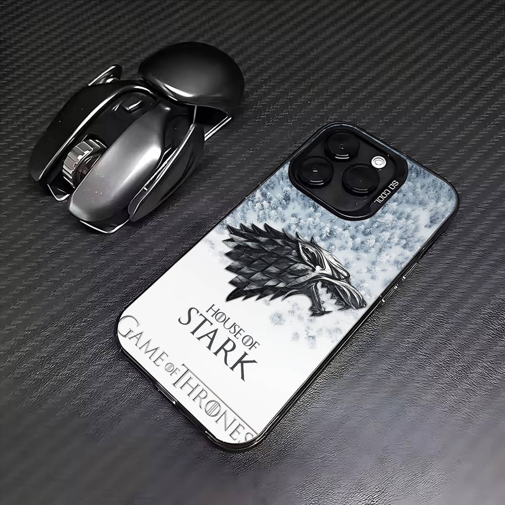 

G-Game Of T-Thrones Phone Case For iPhone17,16,15,14,13,12,11 Plus,Pro Max Colored Silver Plated Inside Cover iPhone13PRO