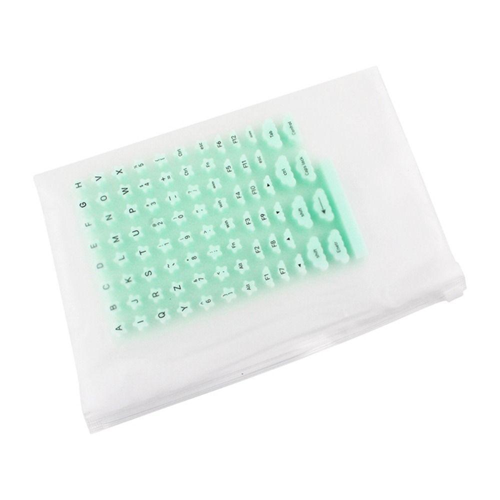 Dust Proof Raised Keyboard Stickers Scratch Proof Button Cap Long Nail Typing Tools Soft Silicone Protective Film