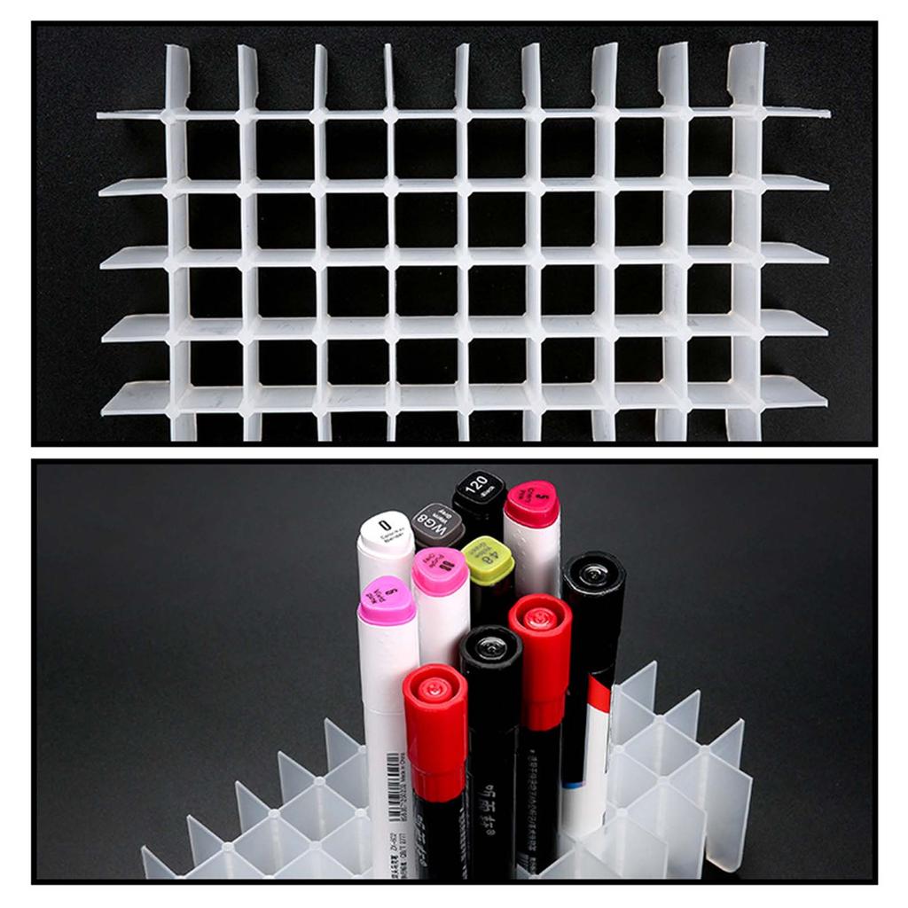 Wielofunkcyjny marker do etui Przezroczysty plastikowy kolorowy marker Organizer Uchwyt przenośny pędzelek do etui dla dzieci