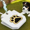 Outdoor Dog Water Fountain Dog Drinking Fountain Toy Step On Water Feeder Solid Coated Metal Pet Sprinkler Pet Supplies