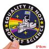 Regnbåge/BokstavsPatch Planet/UFO BroderiPatch Stryk på Patchar För Kläder Tecknad Broderad Patch På Kläder Strykning DIY