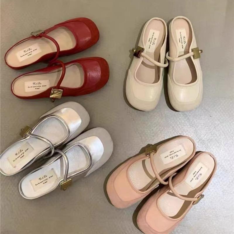 2024 New Designer Solid Color Women's Ballet Flats Fashion Women's Casual Soft Sole Autumn Women's Comfortable Shallow Slippers