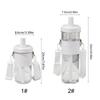 J0MC Convenient Water Bottle with Handle Multifunctional Plastic Cup for Everyday Use
