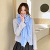 Wool Scarf New Autumn and Winter Solid Color Scarf Medium Long Style Fashionable Shawl Scarf for Women