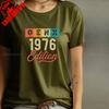 Nostalgia Gen X 1976 Year Edition Graphic Tee Shirt High Quality Cotton Vintage Classic Fashion Streetwear Crewneck Shortsleev
