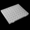 56 Slots Plastic Rhinestone Storage Box Transparent Appearance Compact Size Jewelry Container Lightweight Structure
