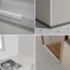 1pc 2mX2cm/4cm Peel and Stick Molding Trim Wall Edge Guard, Flexible Self-Adhesive Inside & Outside Corner Trim Strip