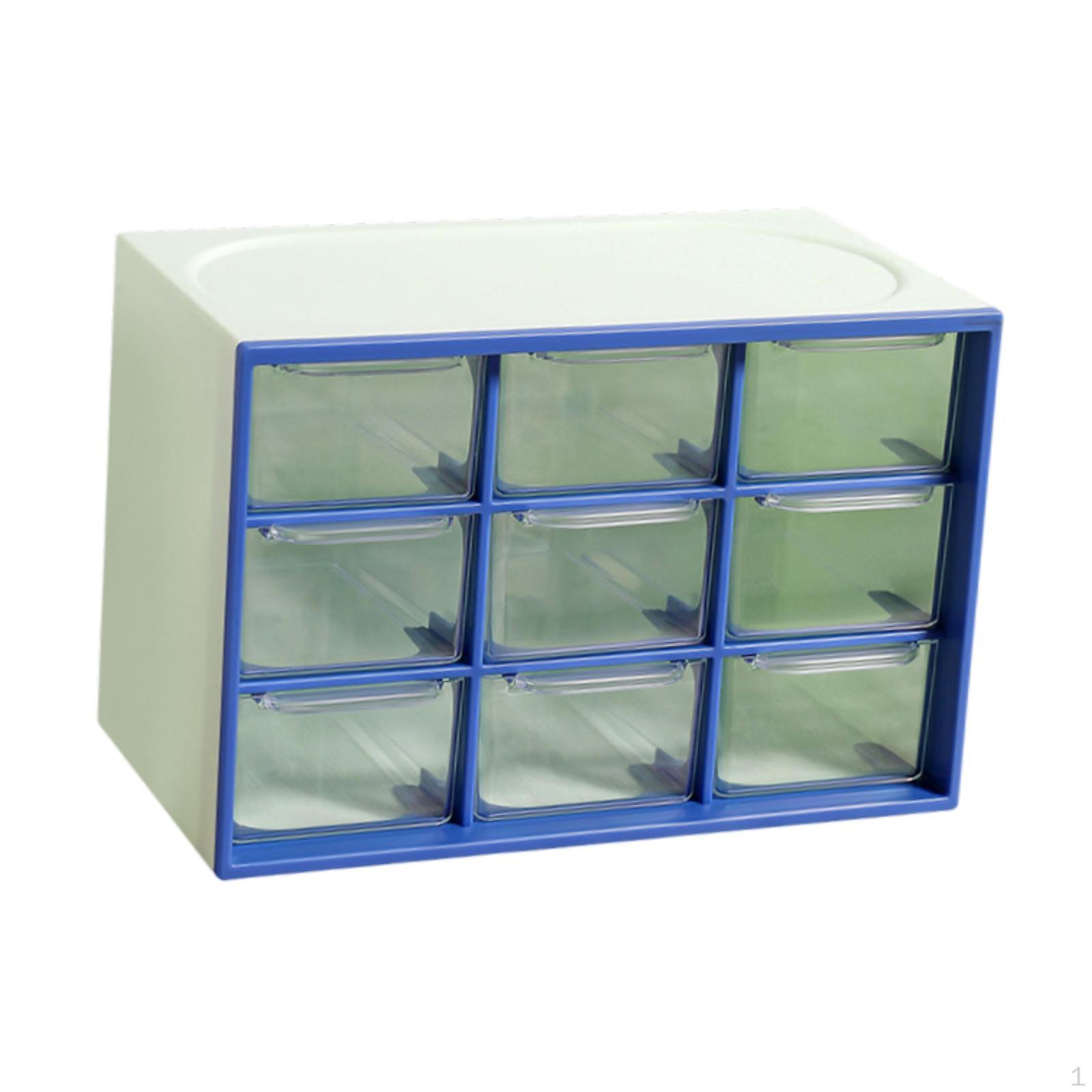 

Компактний органайзер для столу, коробка для зберігання бісеру, тримач для сережок для жінок і дівчат, офіс 9 Grids