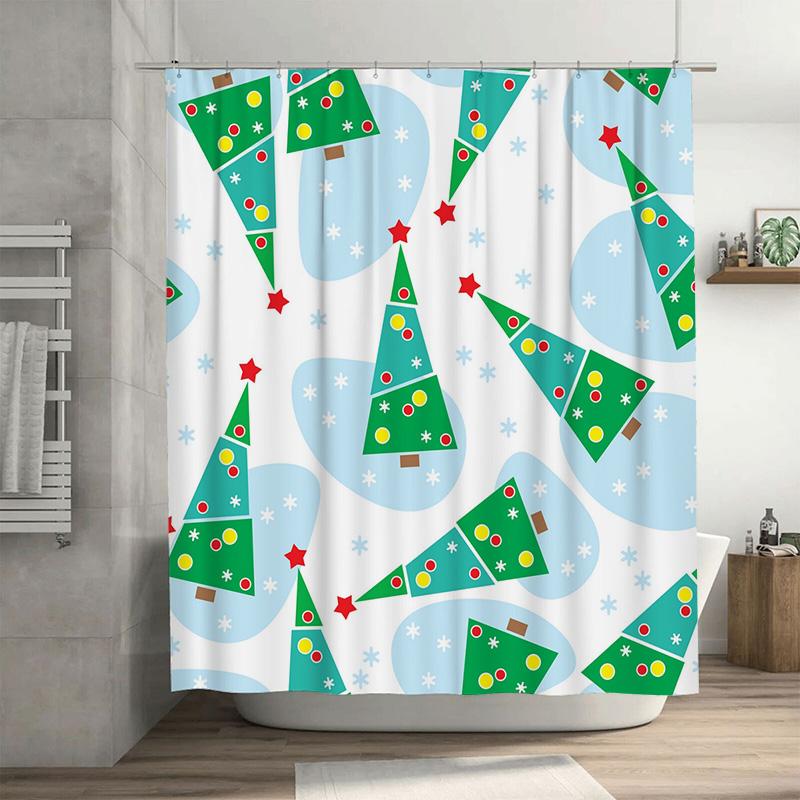 

Tu Shower Curtain Botanical Floral Pattern Waterproof Bathroom Decor Vintage Farmhouse Style Home Textile Accessories W60H190(CM)-1 Pcs