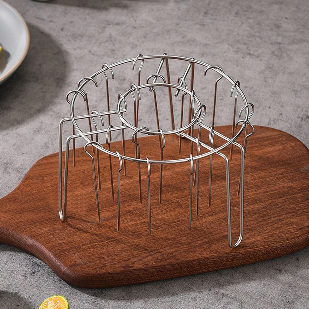 Stainless Steel Vertical Grill Rack String Grill 12/24/36 Vertical Barbecue Skewer Bracket Skewer Holder for Air Fryer Accessory
