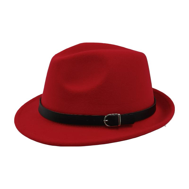 Trilby-Hüte für Herren einfarbiger Fedora-Hut Locken Gentleman Mode Unisex Kurzer Schirm Herbst 2023 Winter Panama klassischer Hut Großhandel