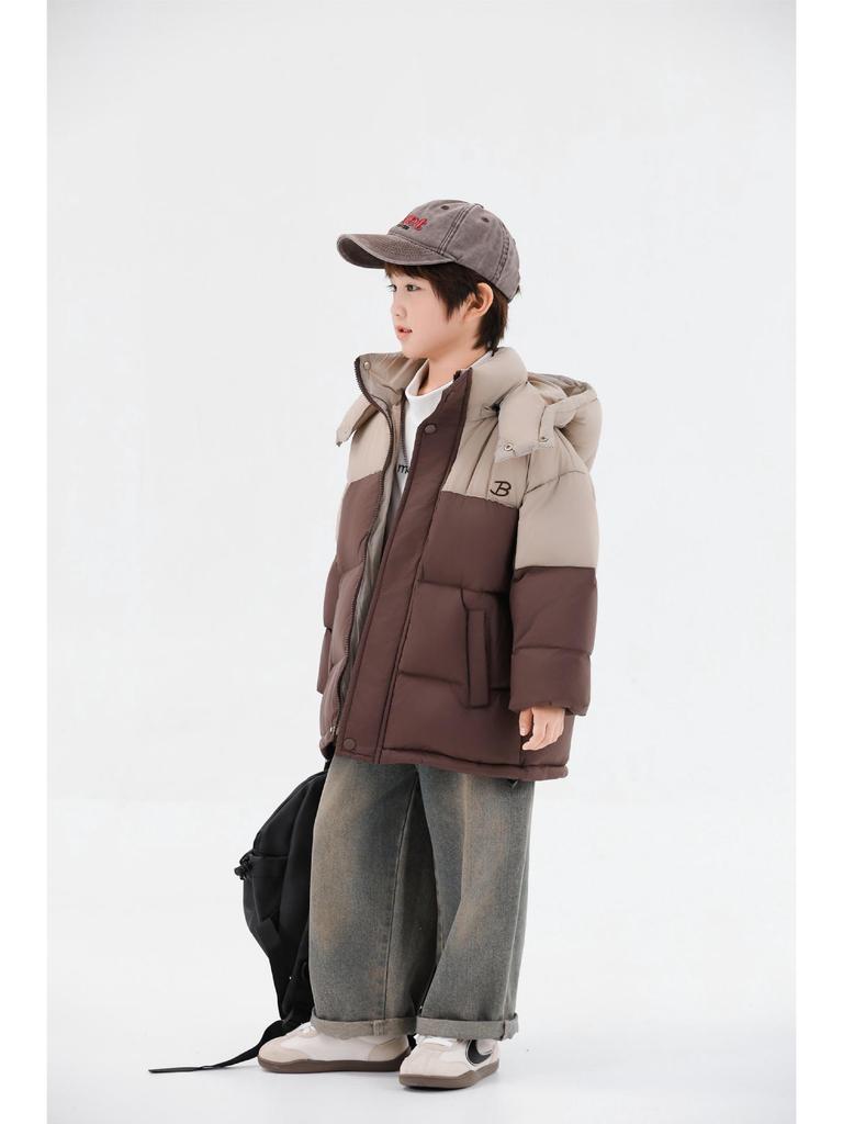 2025 Kids' Winter Hooded Down Jacket - 90% White Duck Down