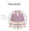 Mom's Spring Knit Cardigan & Summer T-Shirt 2-Piece Set: Stylish Short-Sleeved Top for Middle-Aged & Elderly Women