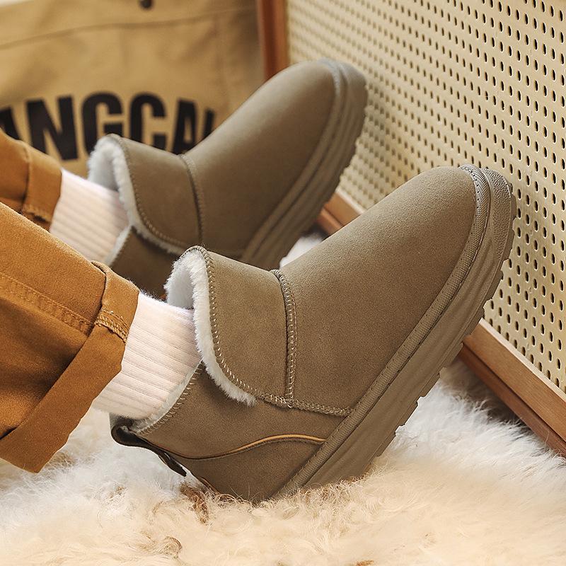 Winter new non-slip wear-resistant snow boots outdoor piled thickened cold-proof warm large cotton boots