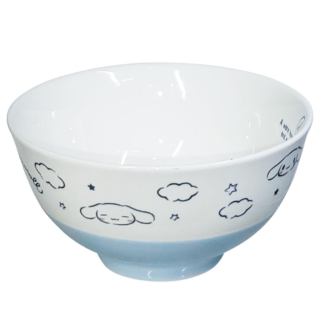 Sanrio Cinnamoroll Rice Bowl with Blue Sky Cinnamon Sanrio Tableware Photo, Blue, Merchandise,