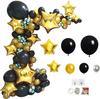 Black And Gold Balloon Wreath Set Gold Pentagram Balloon Baby Shower Birthday Wedding Party Shop Decoration