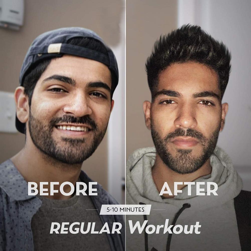 2PCS Jaw Exerciser Workout Double Chin Reducer for Men and Women Jawline Strengthener Device