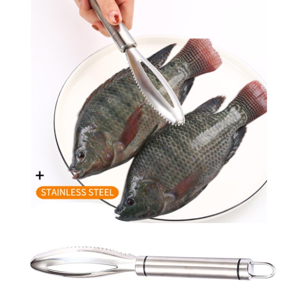 Stainless Steel Portable Fish Scale Remover Scales Removal Scraper Fast Scraping Cleaning Tool Peelers Kitchen Gadget